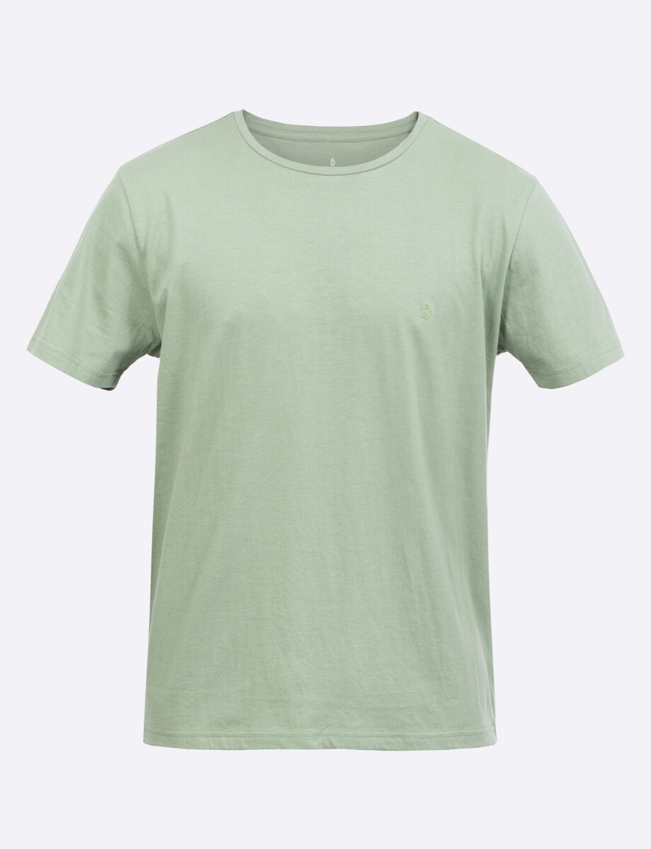 T-shirt sobreteñida verde