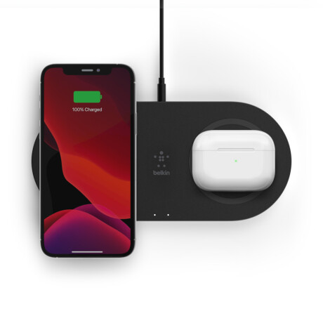 Dual wireless charging pads 10w belkin Negro