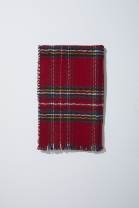 Bufanda escocesa rojo
