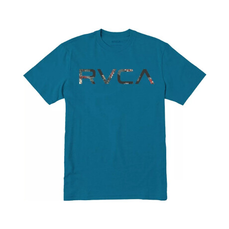 RVCA MCFLORAL SS Blue