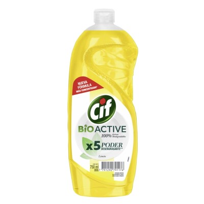 Detergente Líquido CIF Bio Active Limón 750 ML