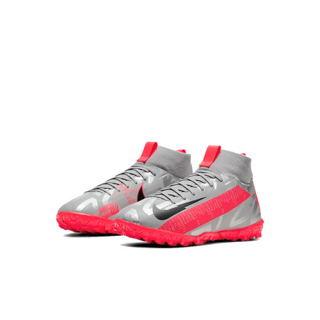 Zapato Nike Futbol 5 Superfly 7 Academy Gris metalico/Rojo Color Único