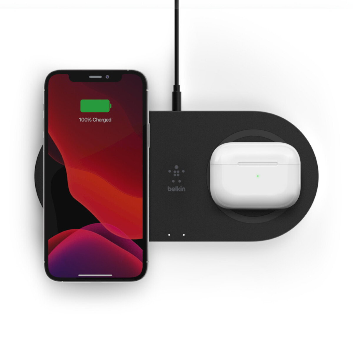 Dual wireless charging pads 10w belkin - Negro 