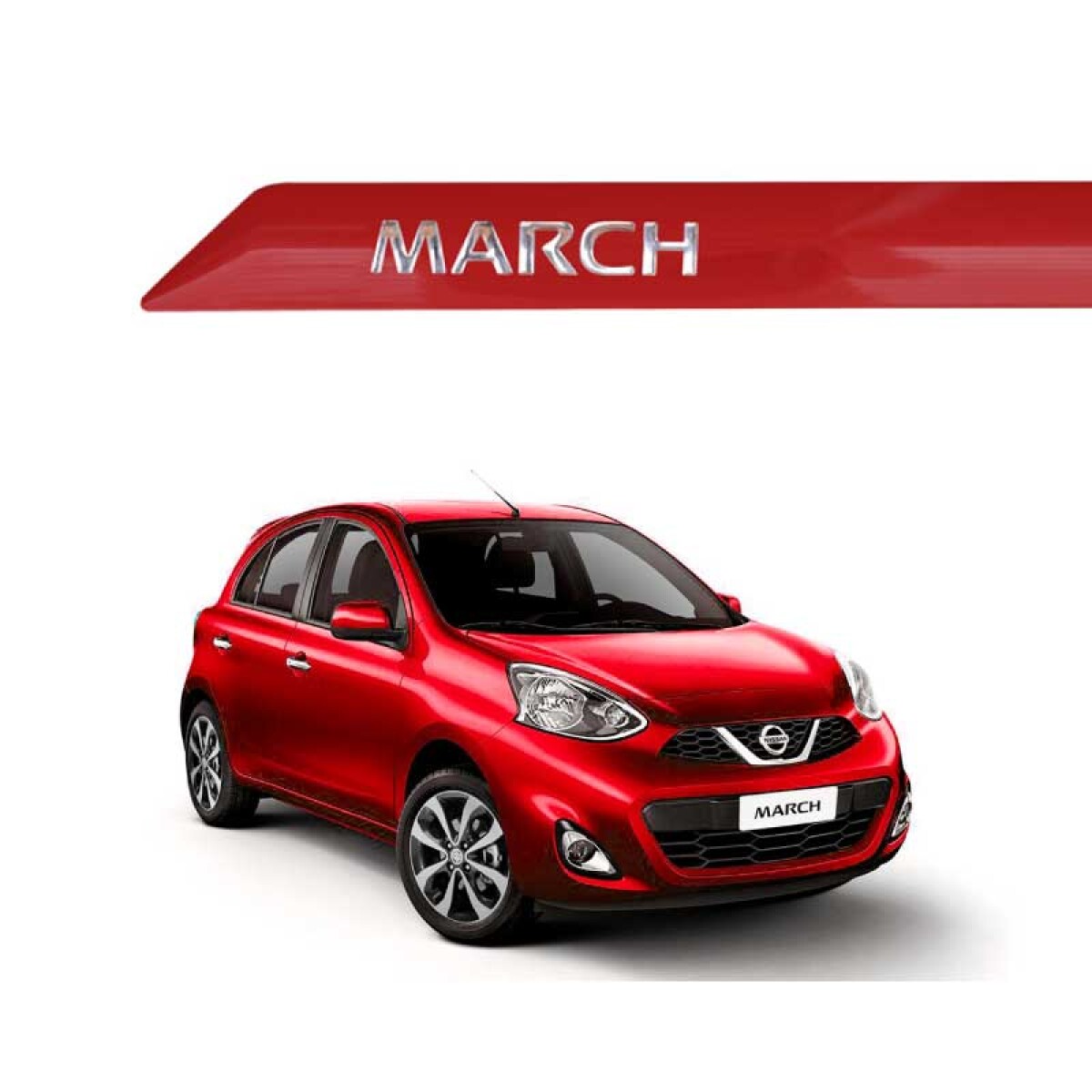 Baguetas Auto Específicas Nissan March Rojo 