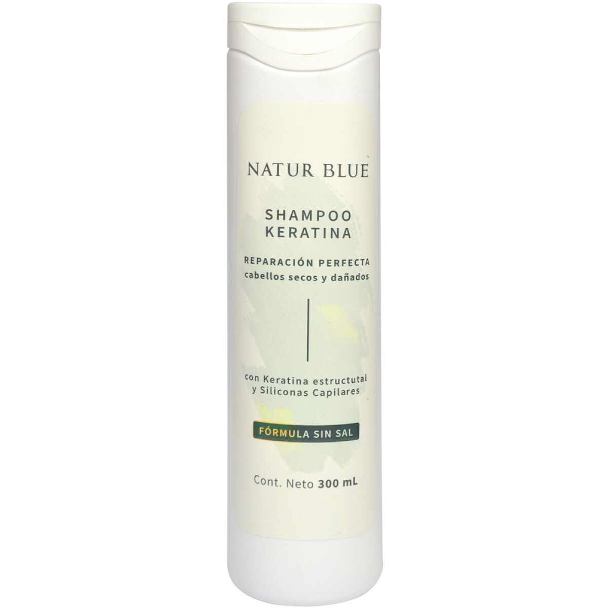 Shampoo Keratina sin sal NATUR BLUE - 300 mL 