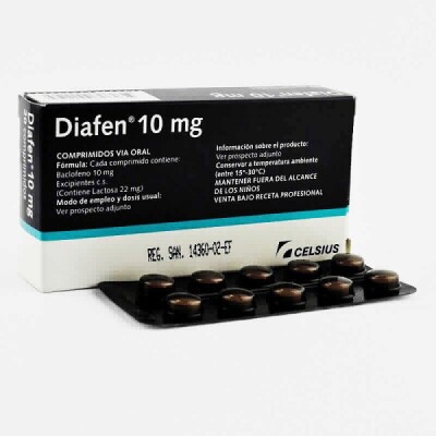 Diafen 10 Mg. 20 Comp. Diafen 10 Mg. 20 Comp.