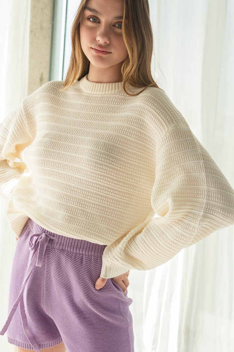 Sweater Fresia Blanco
