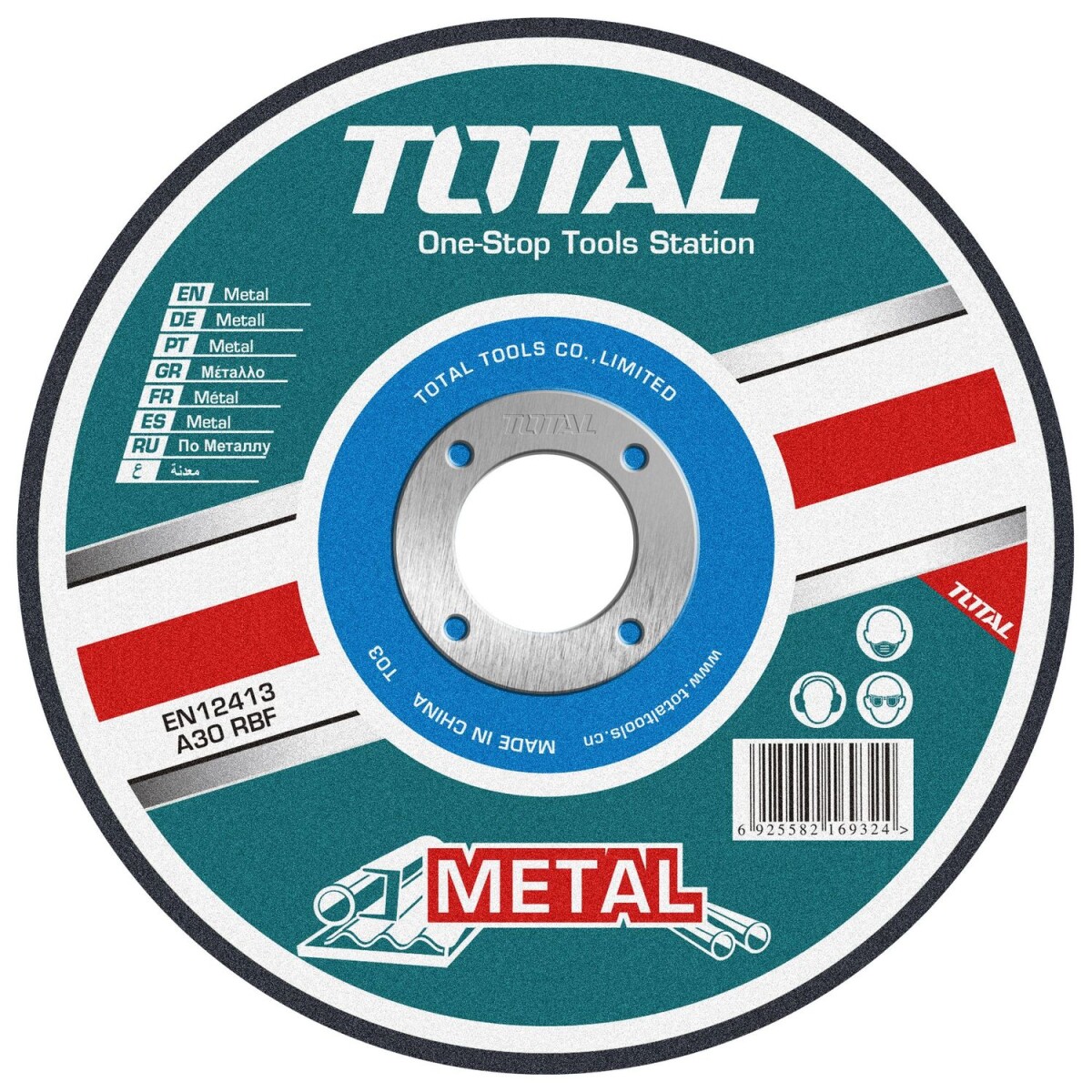 Disco Corte Metal Para Amoladora 4.1/2" - 3.0mm 