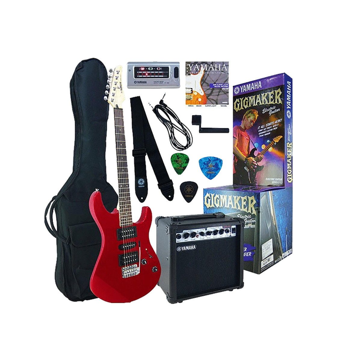 Guitarra Electrica Pack Yamaha Eg112gpii Red 