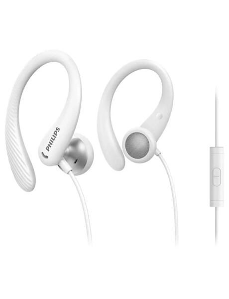 Auriculares Philips In Ear línea Action Fit cableados con manos libres Blanco