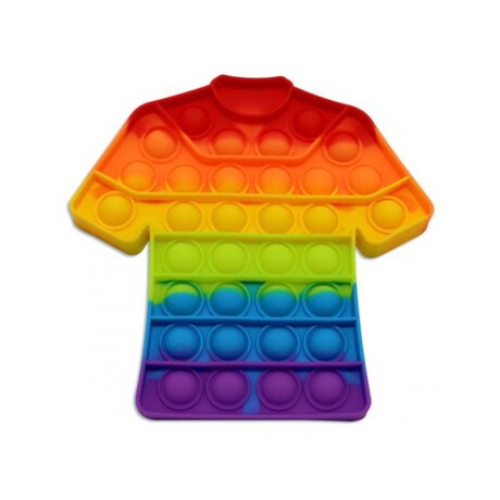 Pop It de Silicona Forma Camiseta Multicolor 001