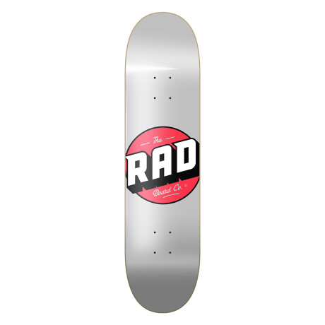 Deck Skate Rad 8.375" - Modelo Solid - Silver / Red (solo tabla) Deck Skate Rad 8.375" - Modelo Solid - Silver / Red (solo tabla)