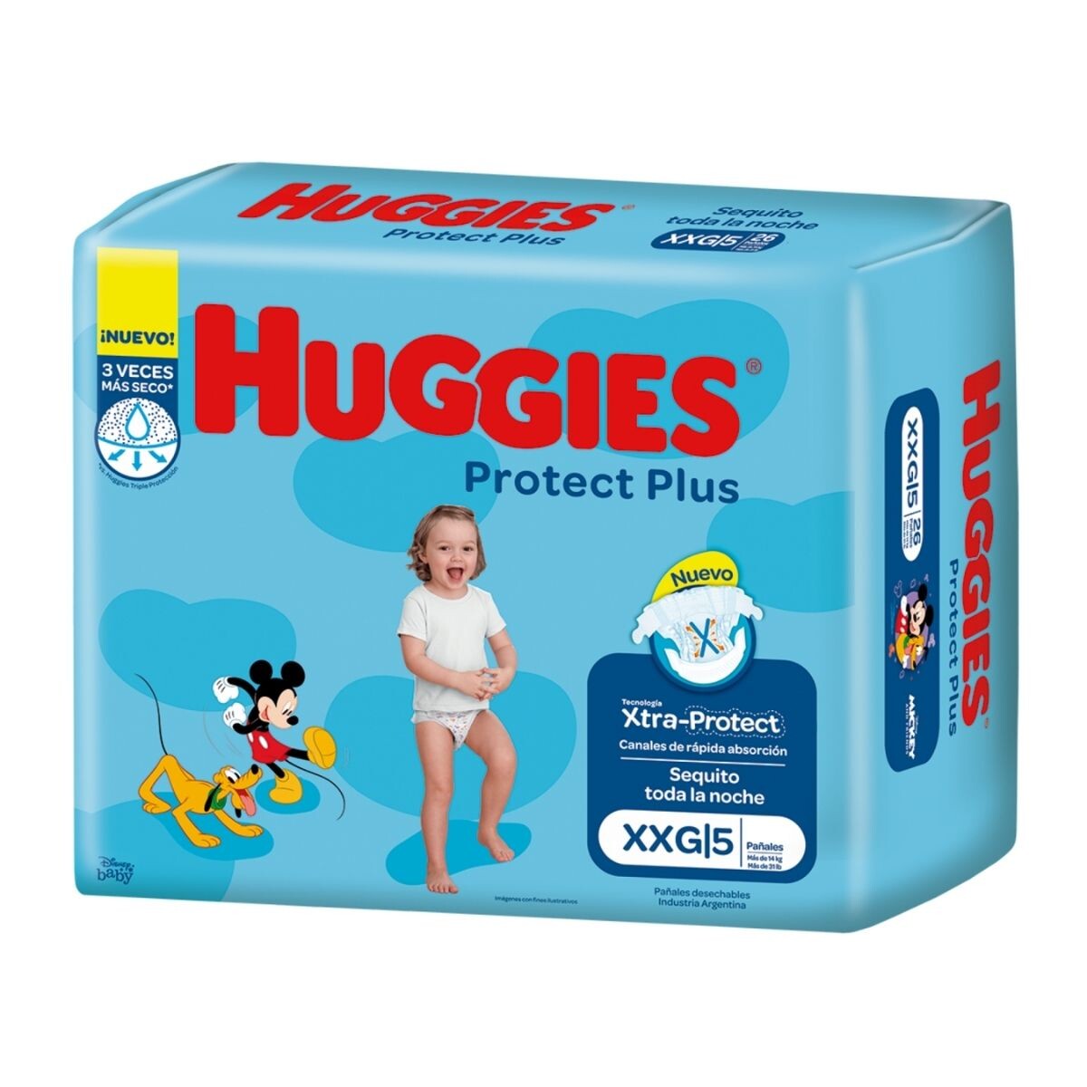 Pañales Huggies Protect Plus Unisex XXG - X50 