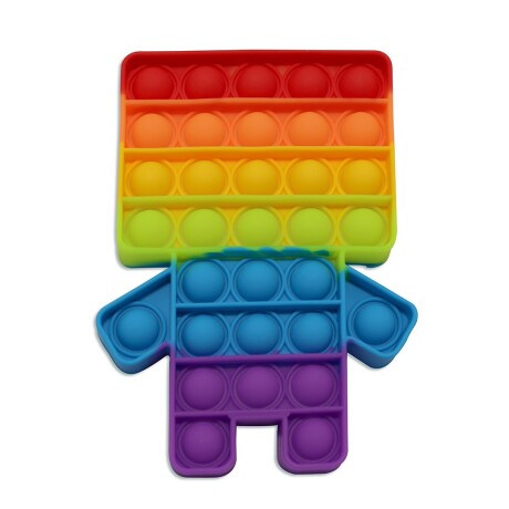 Pop It de Silicona Forma Robot Multicolor Pequeño 001