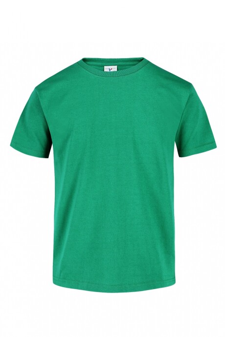Camiseta a la base niño Verde jade