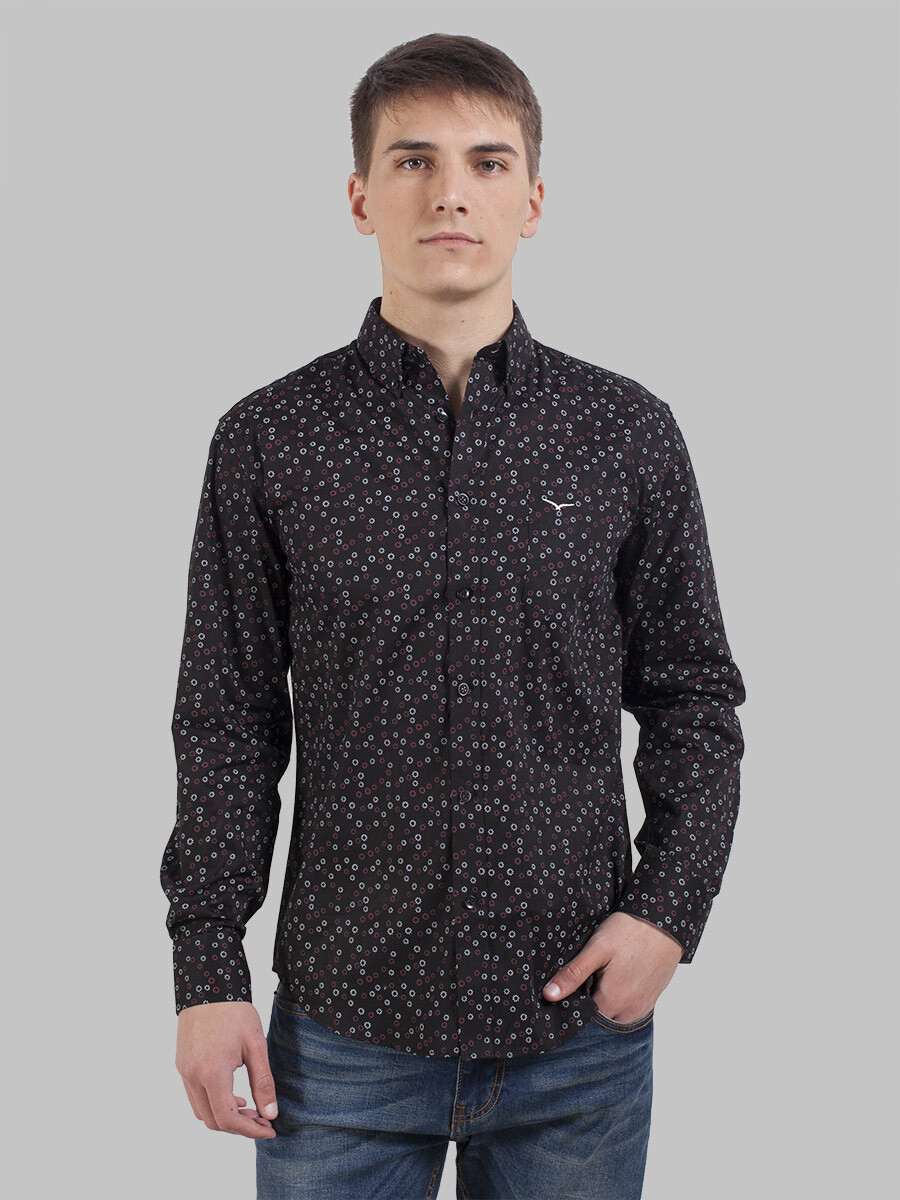 Camisa Pail Slim Design - Variante 9/Negro 