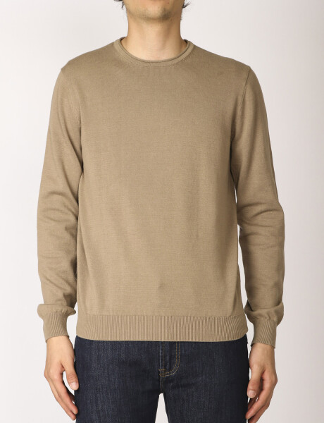 Sweater Cuello A La Base Harrington Label Beige