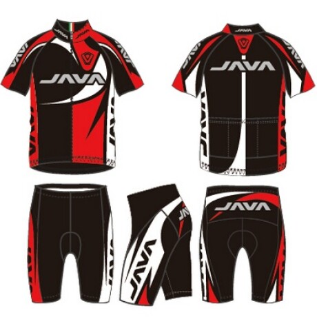Java - Malla de Ciclista -- YA-011D - Color: Negro/rojo/blanco\nTalle: S 001