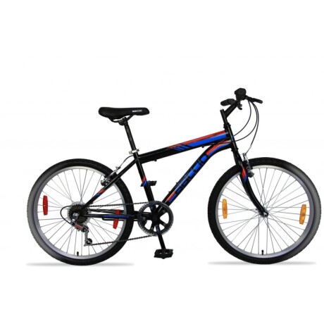 Bicicleta Baccio R.24 Niño Mtb Alpina Negro/azul/rojo