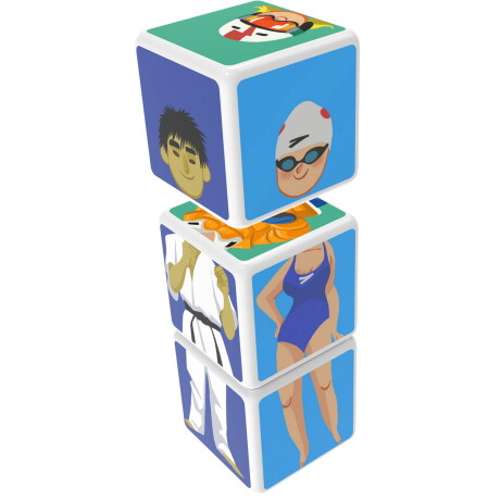 Puzzle cubos magnéticos 3 piezas deportes