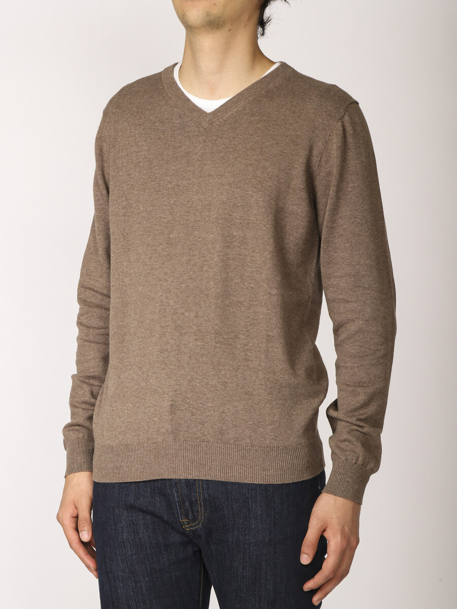 Sweater Harrington Label - Tostado 