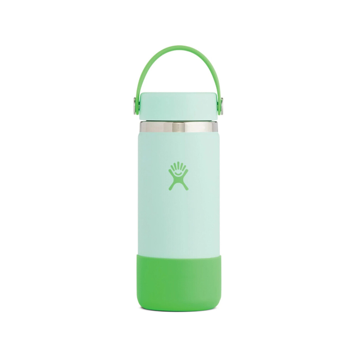 Botella Wide Mouth With Flex Cap And Boot 16 Oz. Seafoam - Pop Green 
