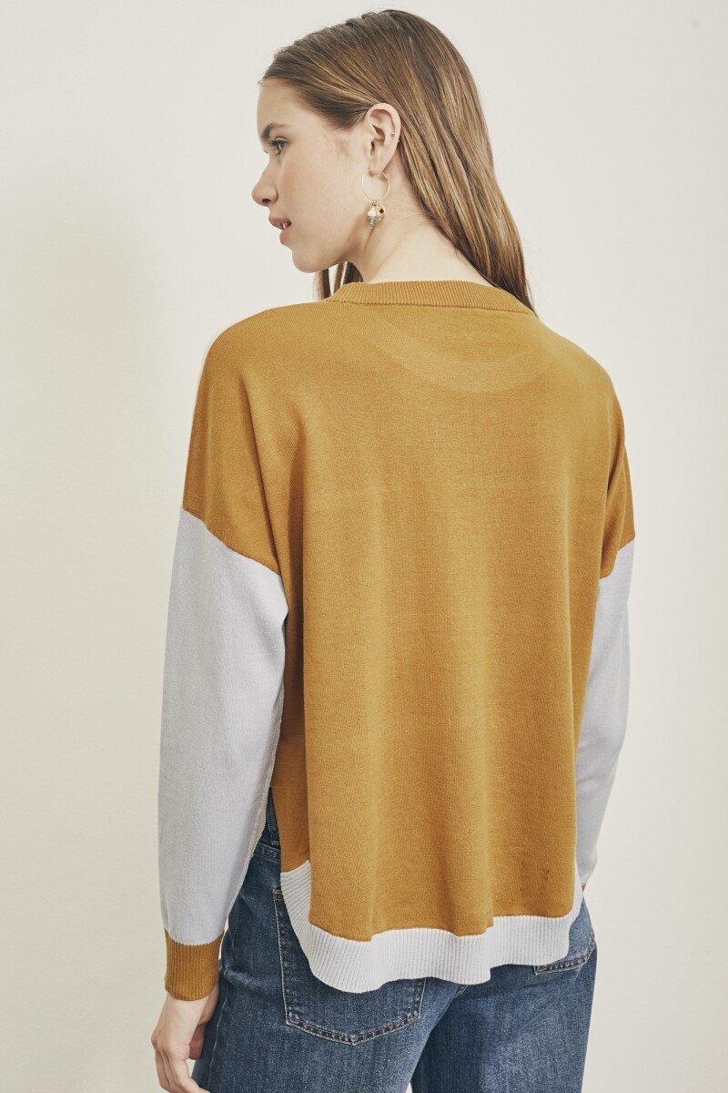 Sweater Color Block Multi