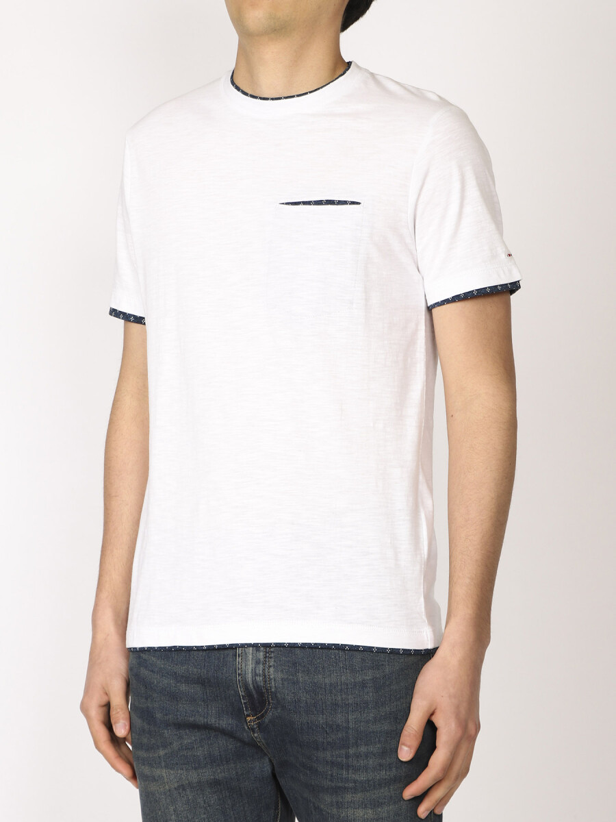T-shirt Harrington Label - Blanco 