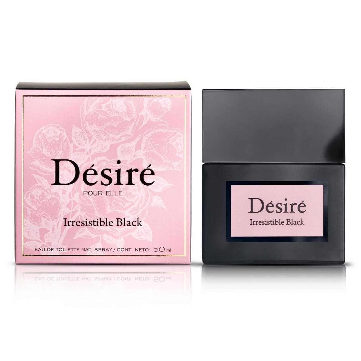 Perfume Desiré Pour Elle - Irresistible Black 50 ML 