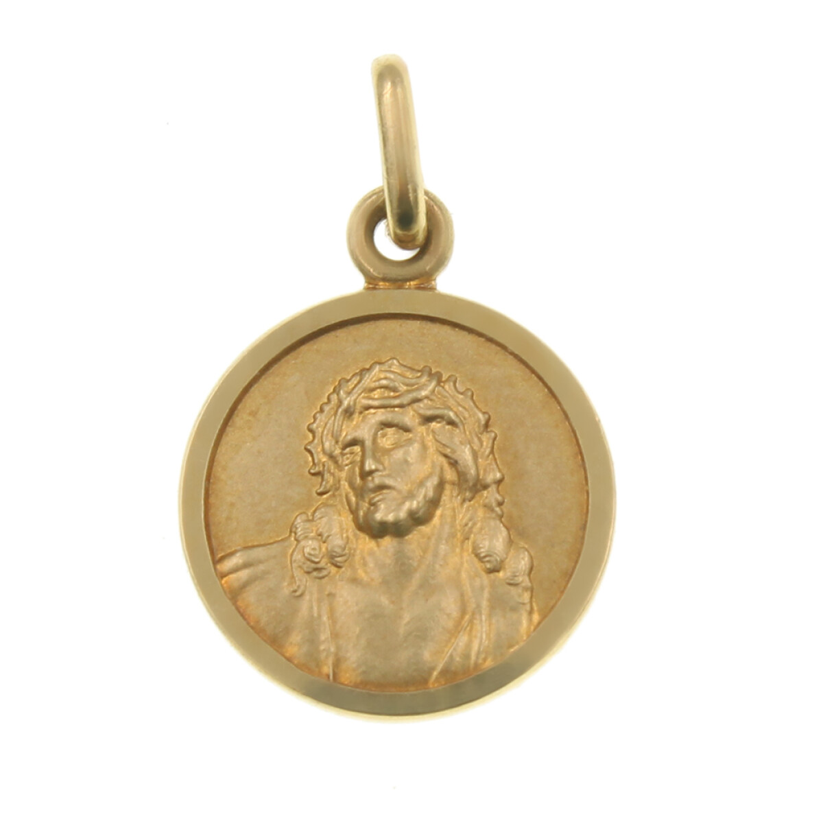 Medalla Religiosa en Oro 18k con Cristo MR6611 