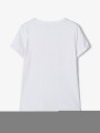 Camiseta estampada manga corta Bright White