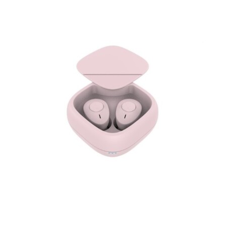 Auriculares inalámbricos con estuche rosa