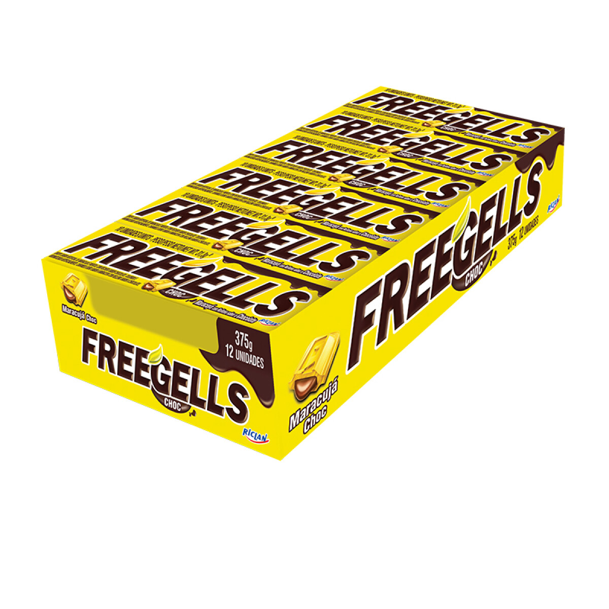 Pastillas FREEGELLS x12 Unidades - Maracuyá con Chocolate 