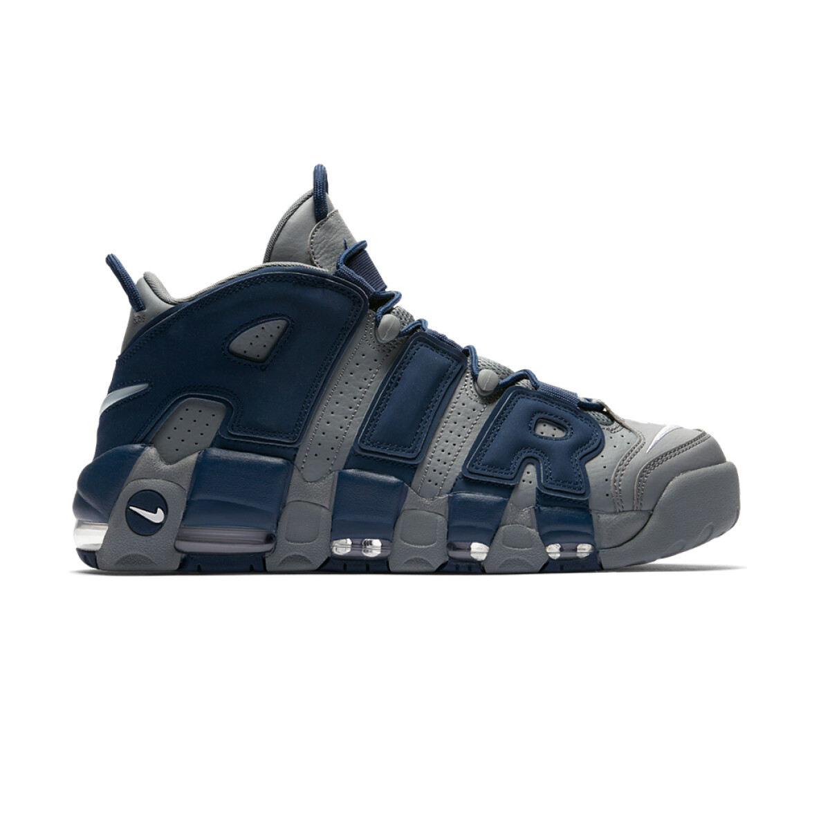 AIR MORE UPTEMPO 96 COOL GREY/WHITE-MIDNIGHT NAVY - Black 