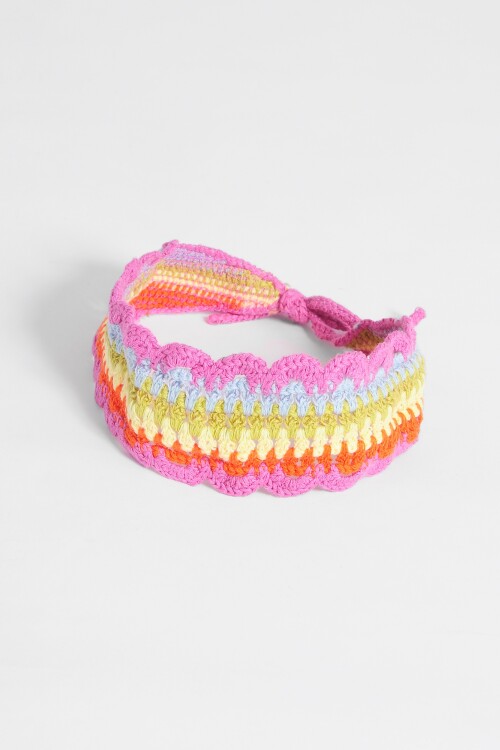 Vincha crochet multicolor