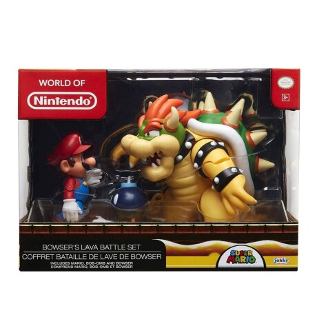 Set Figuras Articuladas Mario Vs Bowser 18 cm Mario Bros 001