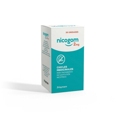 Nicogom 2 Mg. Chicle De Nicotina 36 Uds. Nicogom 2 Mg. Chicle De Nicotina 36 Uds.