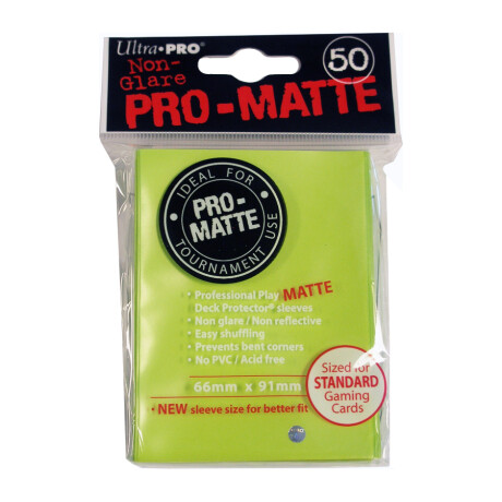 Sleeves 50 Pro-Matte (Verde Standard) Sleeves 50 Pro-Matte (Verde Standard)